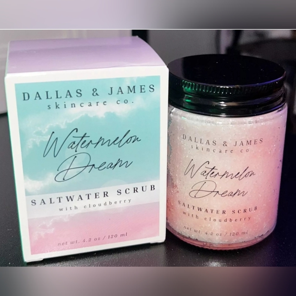 Dallas & James Watermelon Dream Saltwater Scrub With Cloudberry 4.2oz  - New